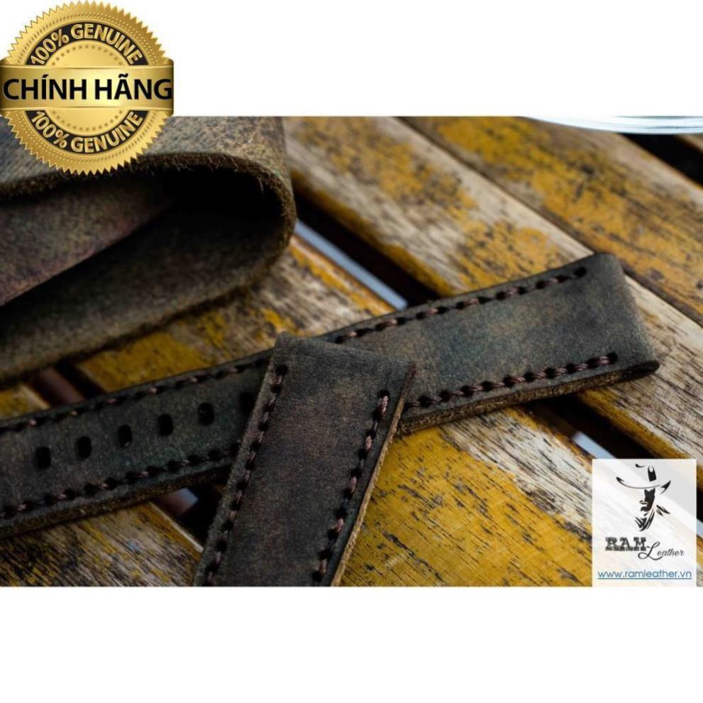 DÂY ĐỒNG HỒ DA SÁP NGHỆ THUẬT DÀNH CHO APPLE WATCH - CHÍNH HÃNG RAM LEATHER .
