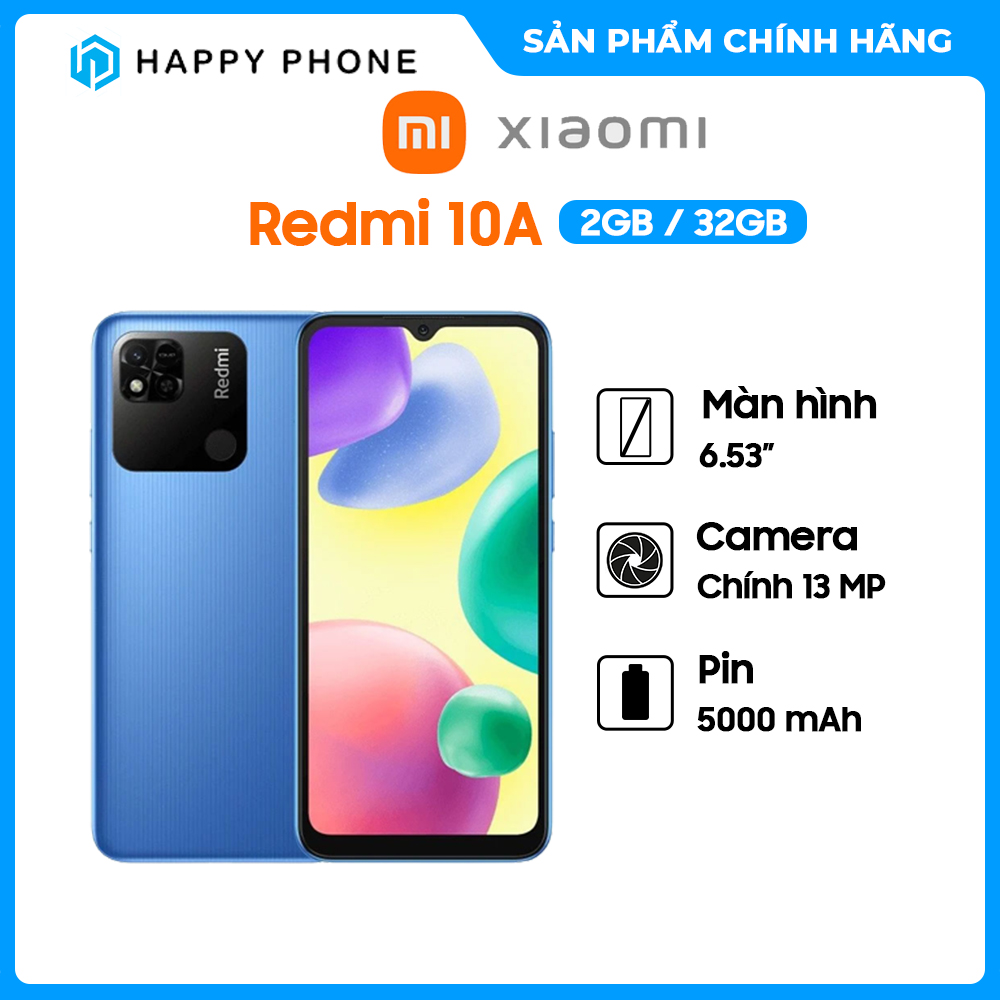 Điện thoại Xiaomi Redmi 10A (2GB/32GB) - Hàng Chính Hãng