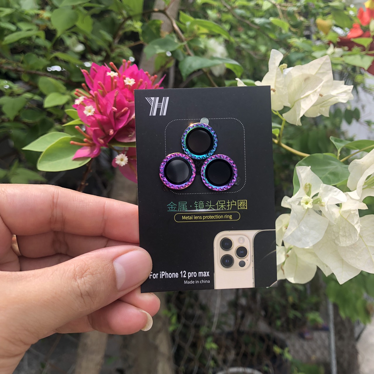 Bộ Vòng Titan Bảo Vệ Camera Dành Cho iPhone 12, 12Pro, 12Pro Max - TITAN Phay Kim Cương Siêu Xin Xò Và Sang Chảnh - Hạn Chế Bụi Và Vân Tay -  Cực Phẩm 2021