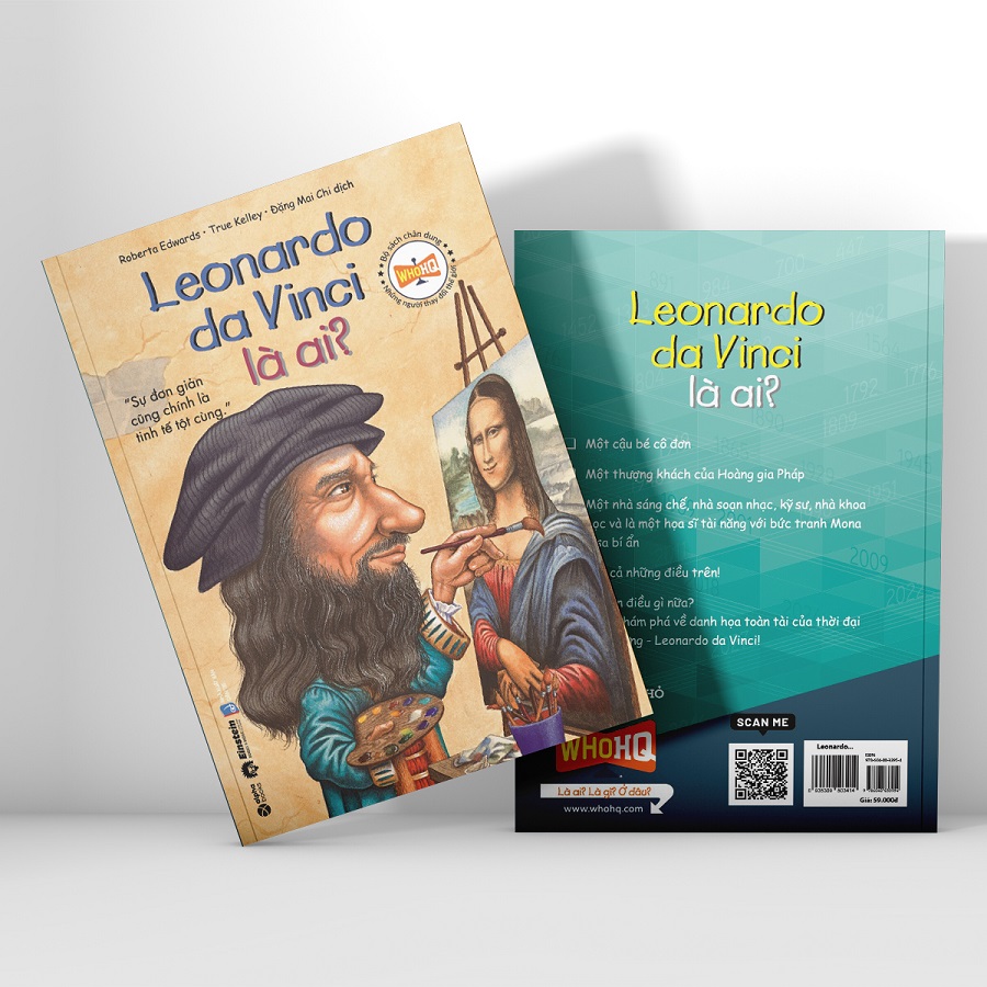 Sách - Bộ Sách Chân Dung Những Người Thay Đổi Thế Giới - Leonardo da Vinci Là Ai? 59K