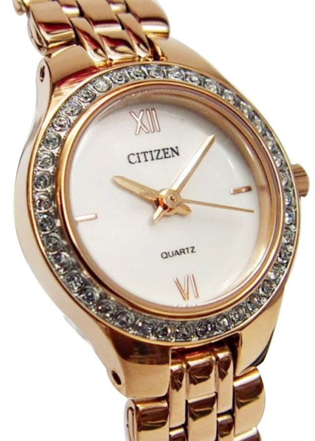 Đồng Hồ Nữ Citizen Dây Thép Không Gỉ EJ6143-59A - Mặt Trắng