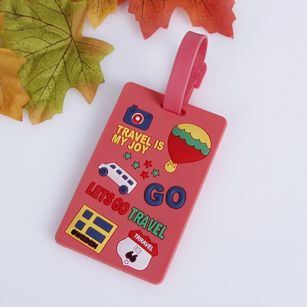 Thẻ name tag gắn vali hành lý hình chữ nhật phong cách hiện đại TAG03