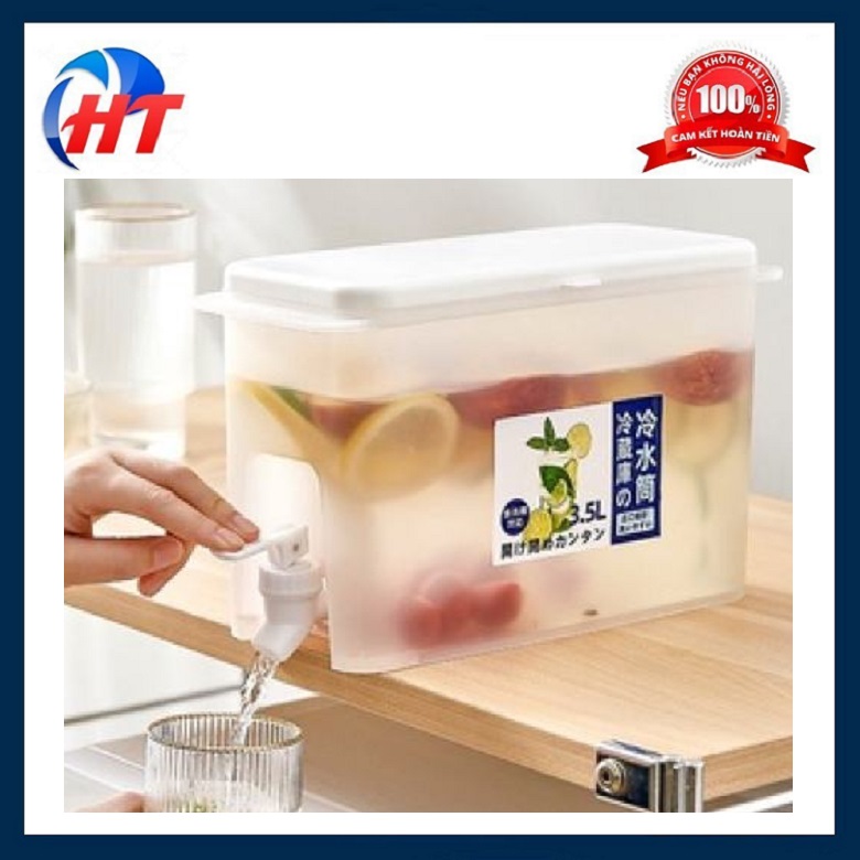 HỘP ĐỰNG NƯỚC TRÁI CÂY CÓ VÒI , DUNG TÍCH 3.5L - HT