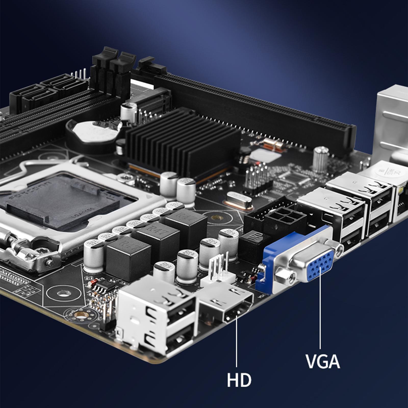 Computer Desktop Motherboard 16G Memory Capacity 2x DDR3 Dual Channel H61S Motherboard