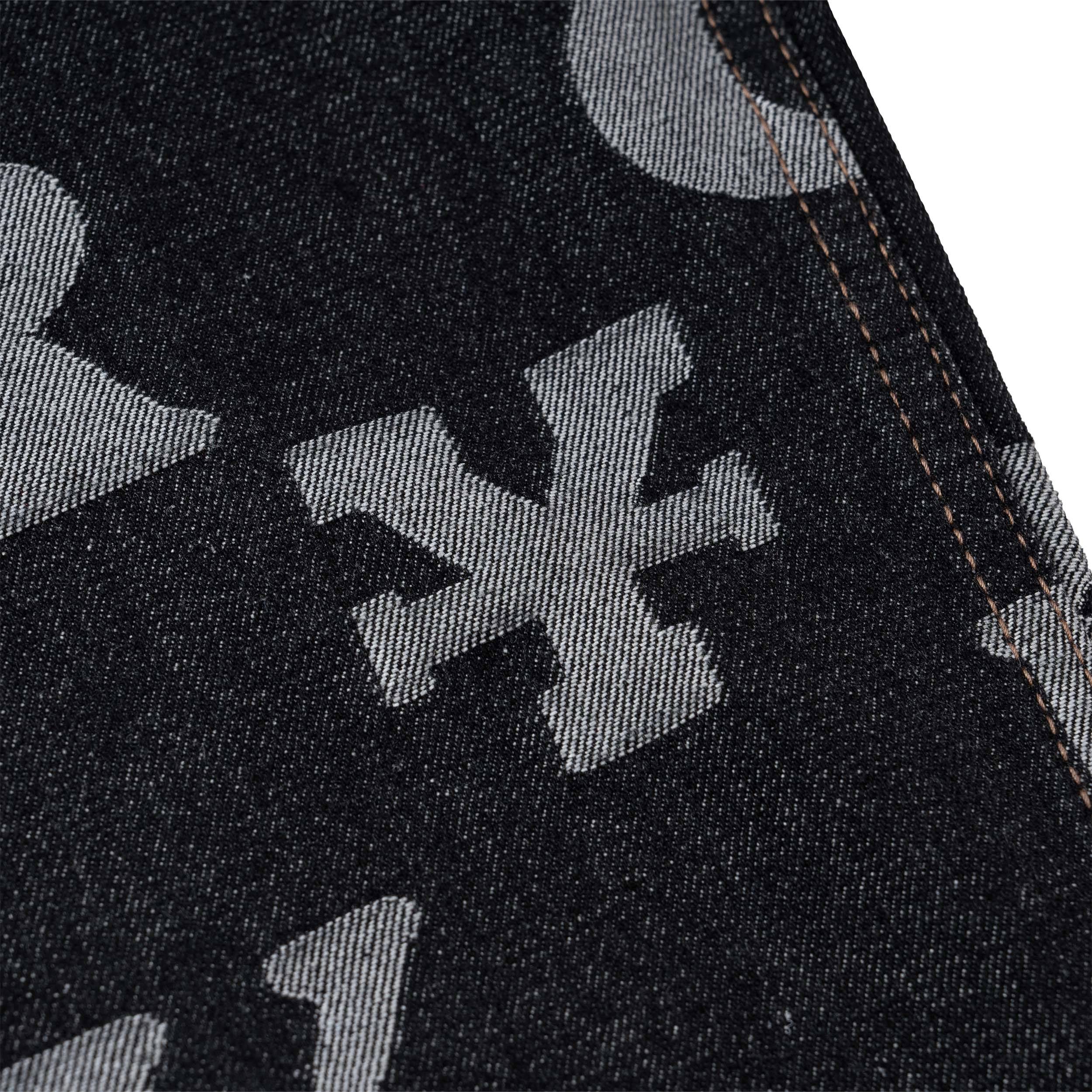 Quần DirtyCoins Denim Letter Monogram - Black