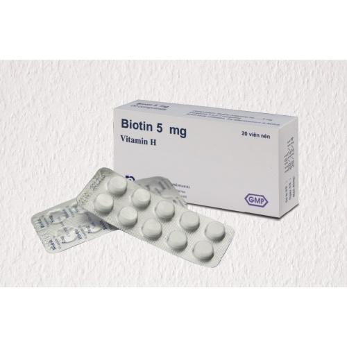 BIOTIN 5MG(VITAMIN H) &amp; BEDIPANTHEN 100MG(VITAMIN B5)-HỖ TRỢ TÓC, DA, MÓNG CHẮC KHOẺ