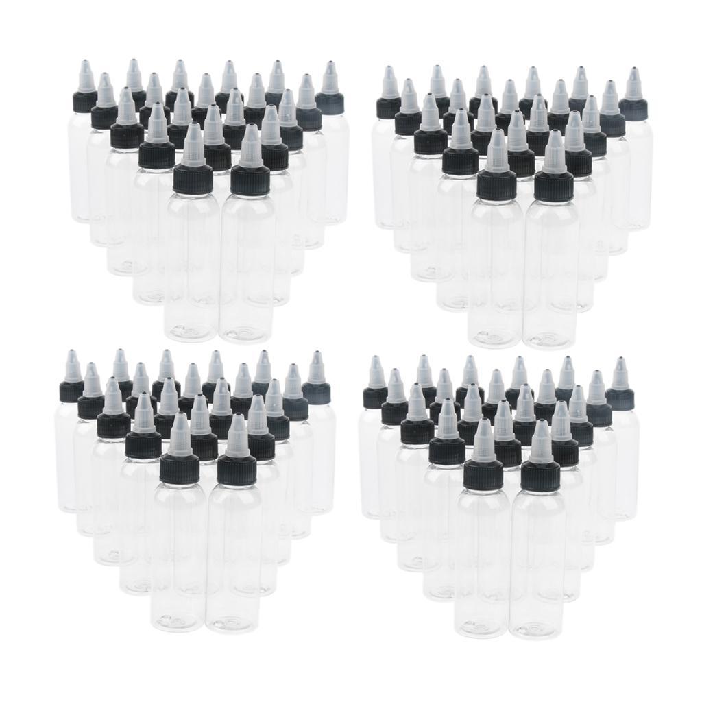 80 Pcs Empty Plastic Bottle WithTwist Top Tip Applicator 30ml