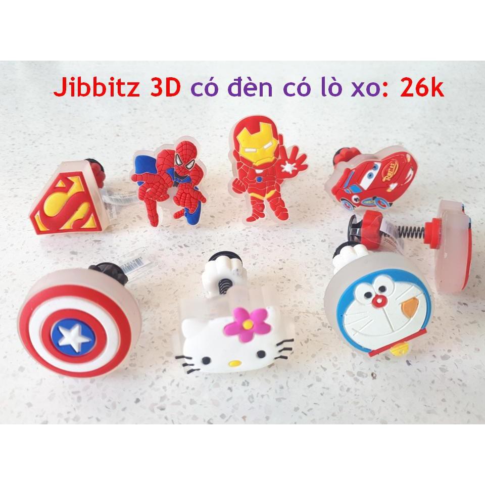 Jibbitz lò xo đèn 3D