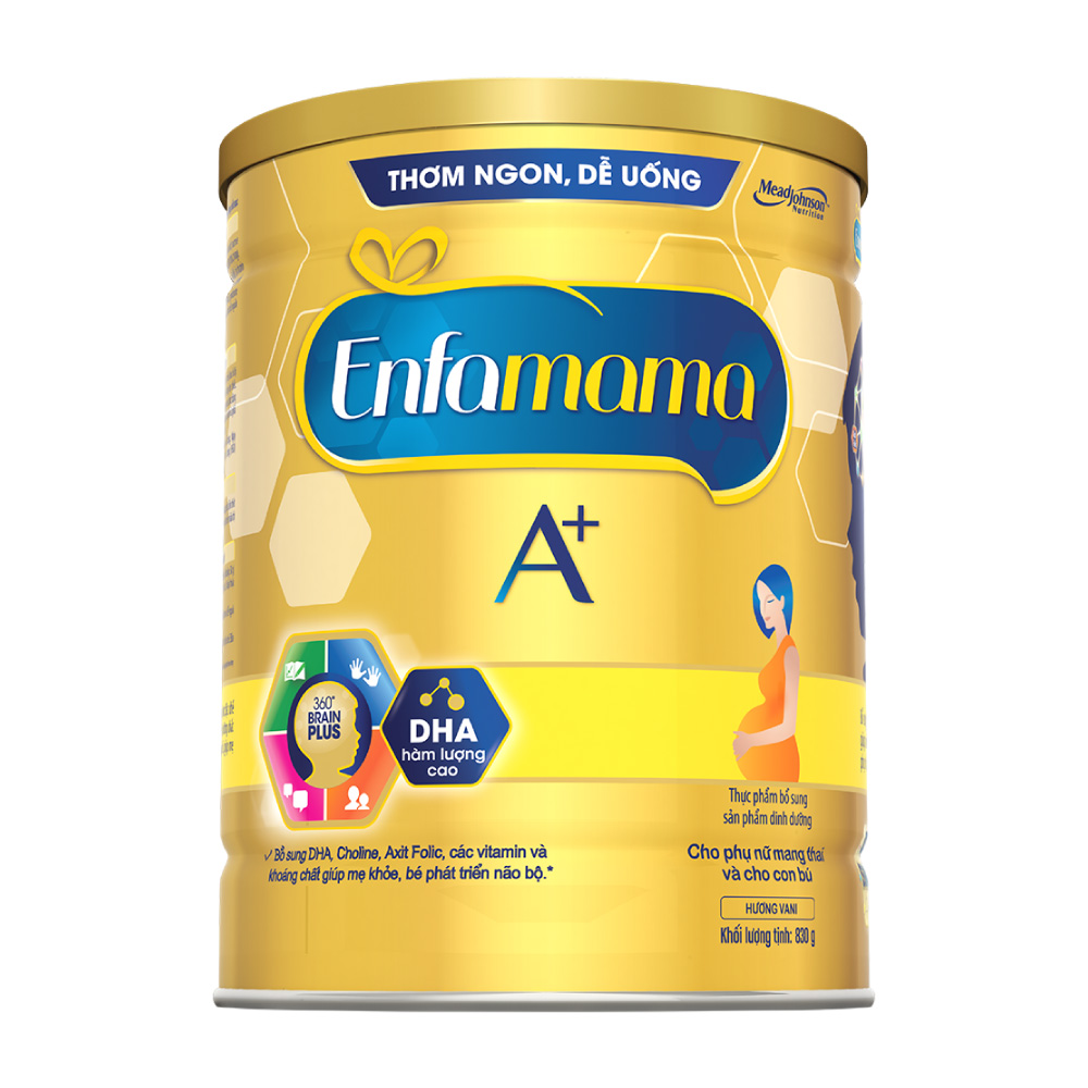 Sữa Bầu Enfamama A+ - Vị Vanilla - 830g