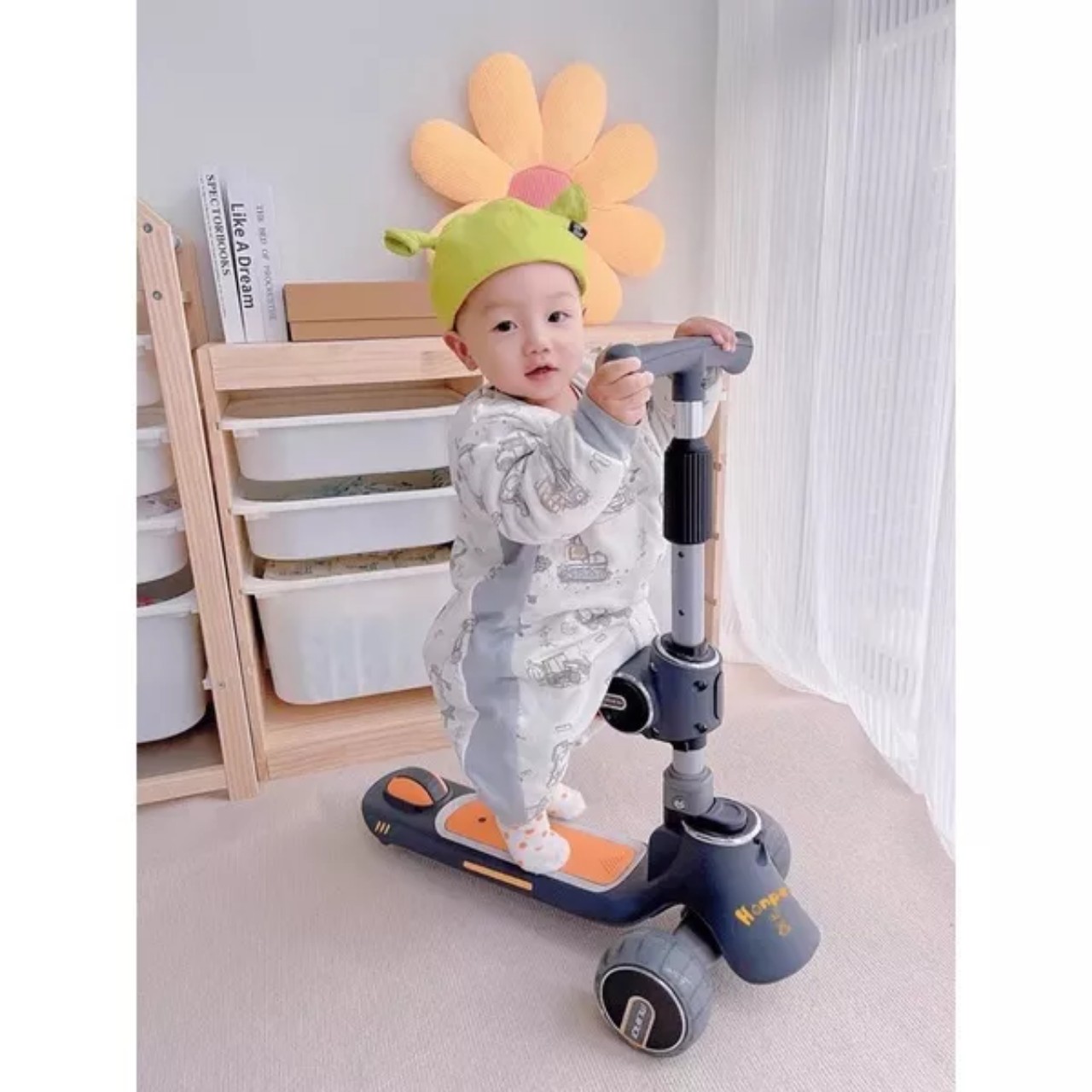 Xe Scooter cho bé từ 2- 14 tuổi gấp gọn tiện lợi chịu lực lên đến 100kg