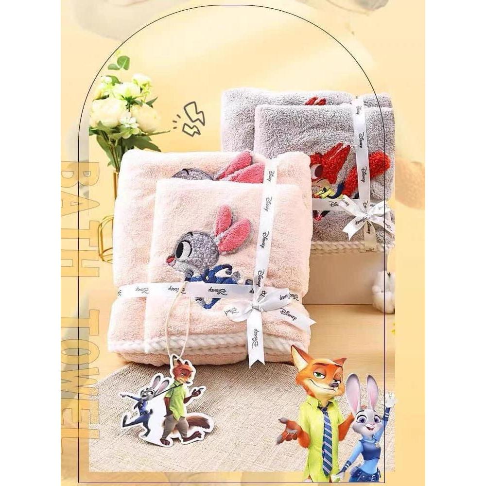 (Sét 2) khăn tắm + khăn mặt gấu hồng LOTSO