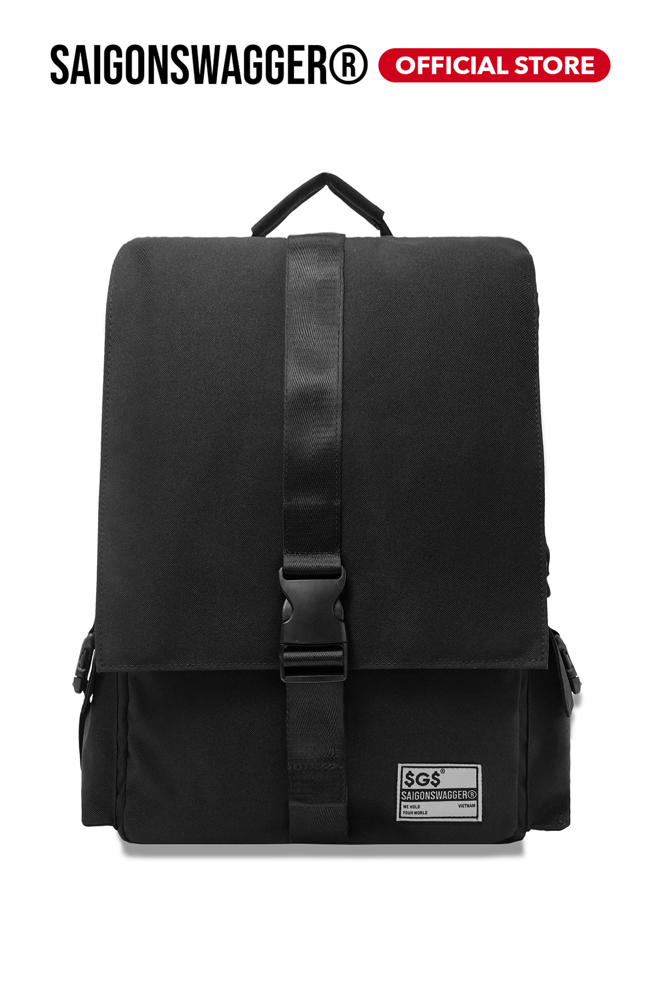 Balo Nắp Dài SAIGON SWAGGER SGS Flapped Backpack-Ngăn Chống Sốc 15inch