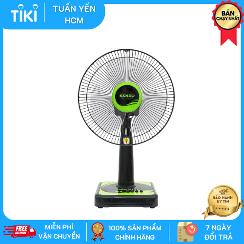 Quạt bàn Senko sang trọng cao cấp B1210 màu ngẫu nhiên - Hàng Chính Hãng