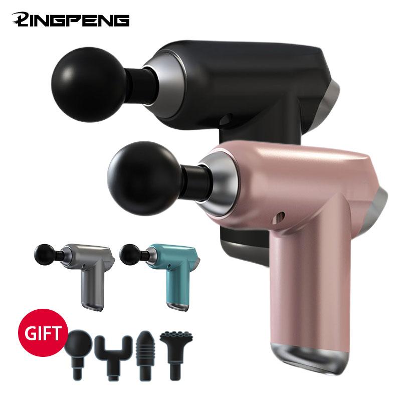 USB Massage Gun Fascia Thiết bị thư giãn cơ thư giãn cơ bắp Gun Stick Massage Thể dục Thiết bị cổ Color: White