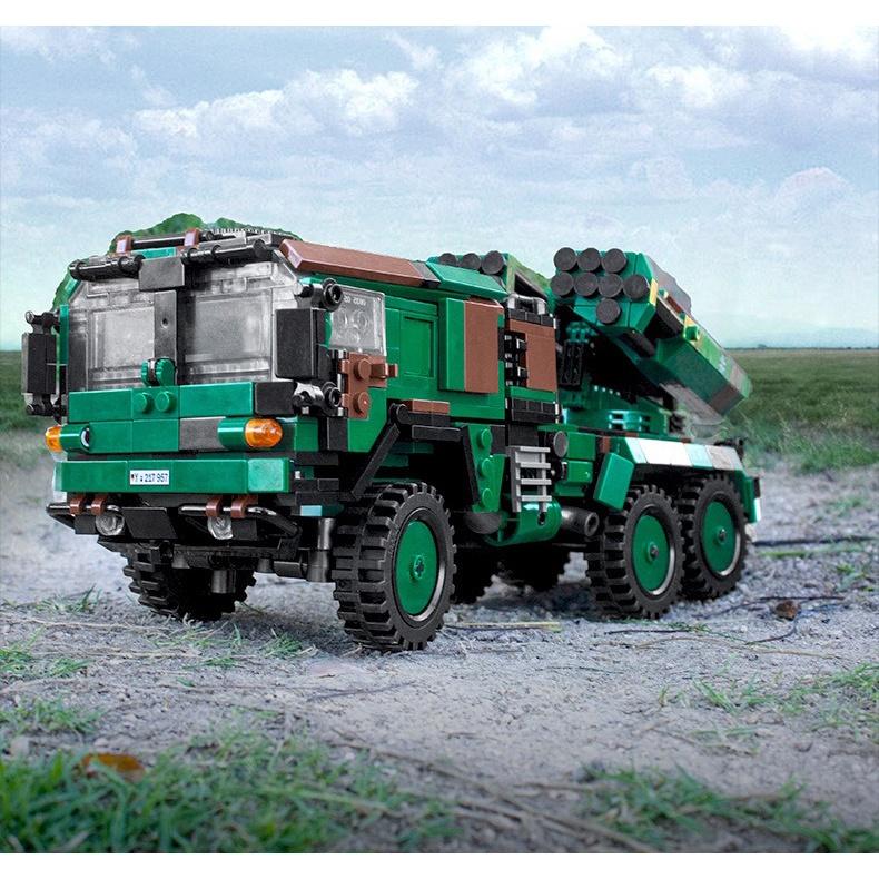 Đồ chơi Lắp ráp Xe Rocket Quân sự - Xingbao XB06048 Lar 2 Truck - Xếp hình thông minh - Mô hình trí tuệ