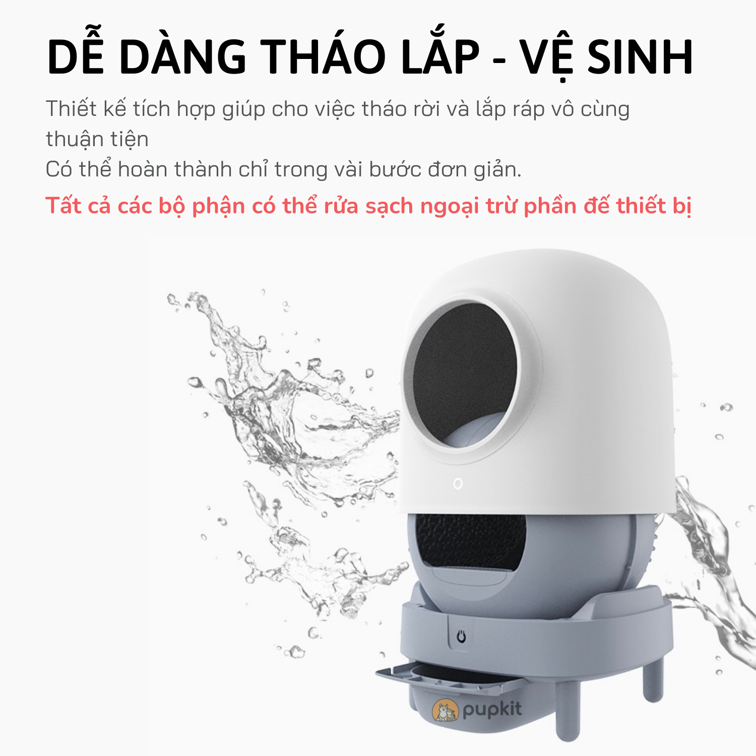 MÁY VỆ SINH MÈO TỰ ĐỘNG PETREE 2022 WIFI CHÍNH HÃNG