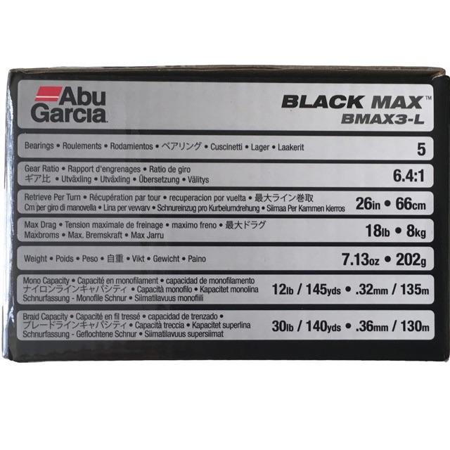 Máy câu ngang ABU Garcia Black max tay trái máy cực khoẻ y hình