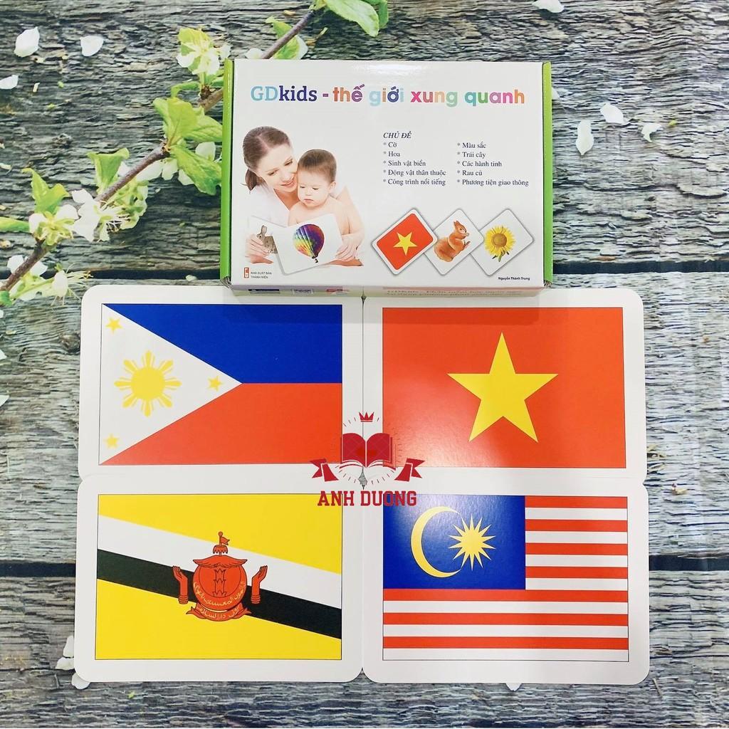 THẺ HỌC THẾ GIỚI XUNG QUANH - 10 CHỦ ĐỀ - 100 THẺ- Flash Card chuẩn phương pháp giáo dục sớm