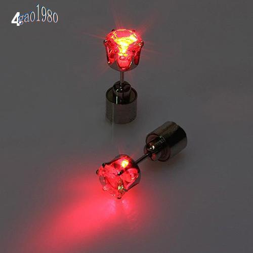 Bông tai đá pha lê phối đèn led phát sáng cho các bữa tiệc