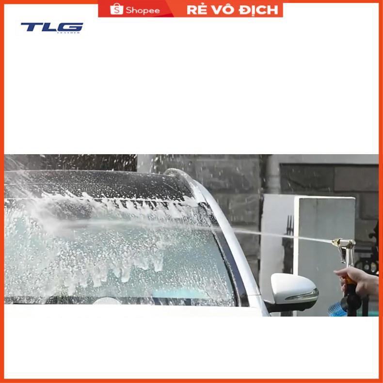 Bộ dây vòi xịt nước rửa xe, tưới cây . tăng áp 3 lần, loại 3m, 5m 206622-5Kcút sập, nối, d.vàng