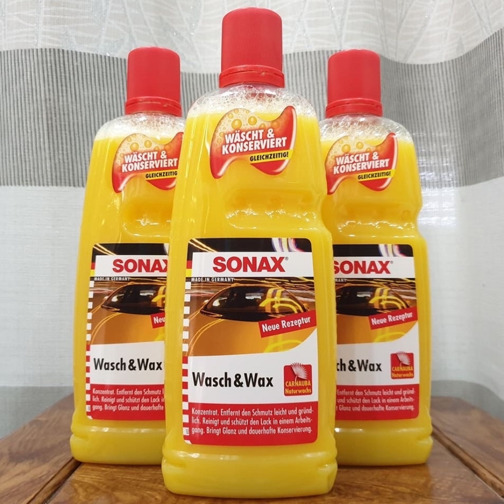 Nước rửa xe ô ô Sonax làm sạch, bóng và bảo vệ sơn xe Sonax 331341 Wash & Wax 1000ML