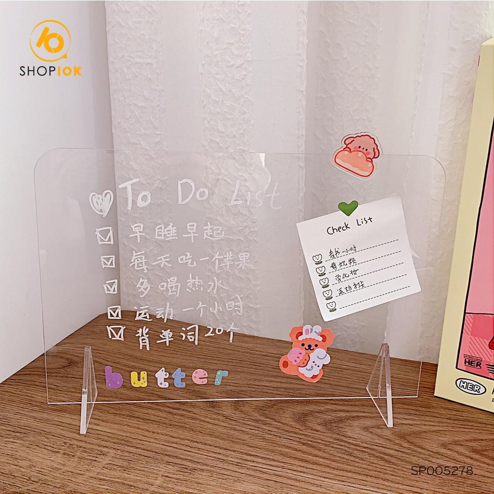 Bảng ghi nhớ hàng ngày, ghi chú thông tin quan trọng kích thước 20x30 cm kèm bút - SP005278