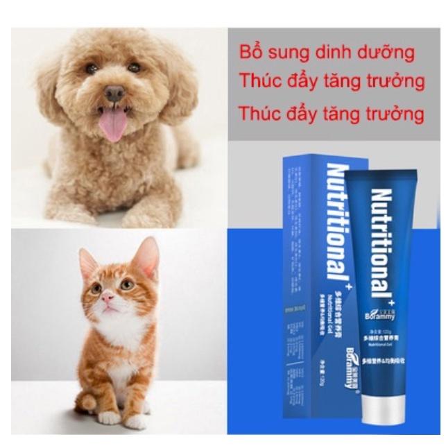 Gel dinh dưỡng BORAMMY 120G cho chó mèo – Kem dinh dưỡng tăng cường sức khỏe cải thiện tiêu hóa cho thú cưng