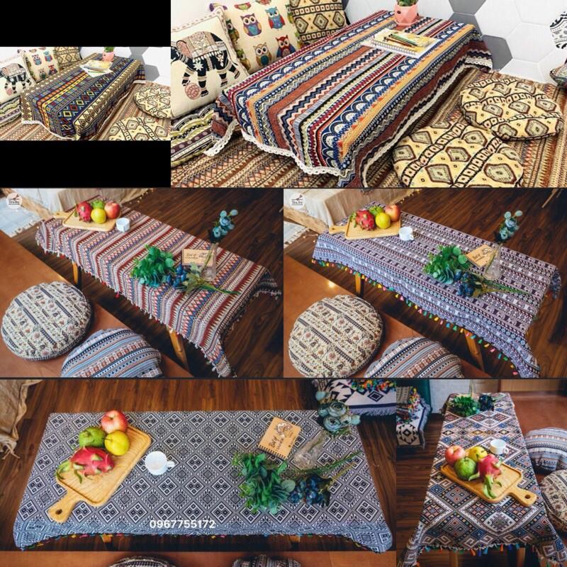 Thảm trải bàn thổ cẩm nhiều kích thuớc