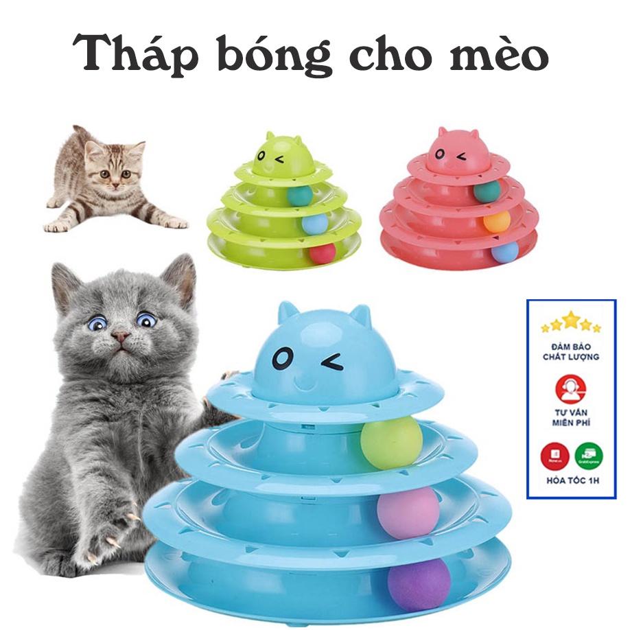 Đồ chơi cho mèo, Tháp bóng lăn 4 tầng