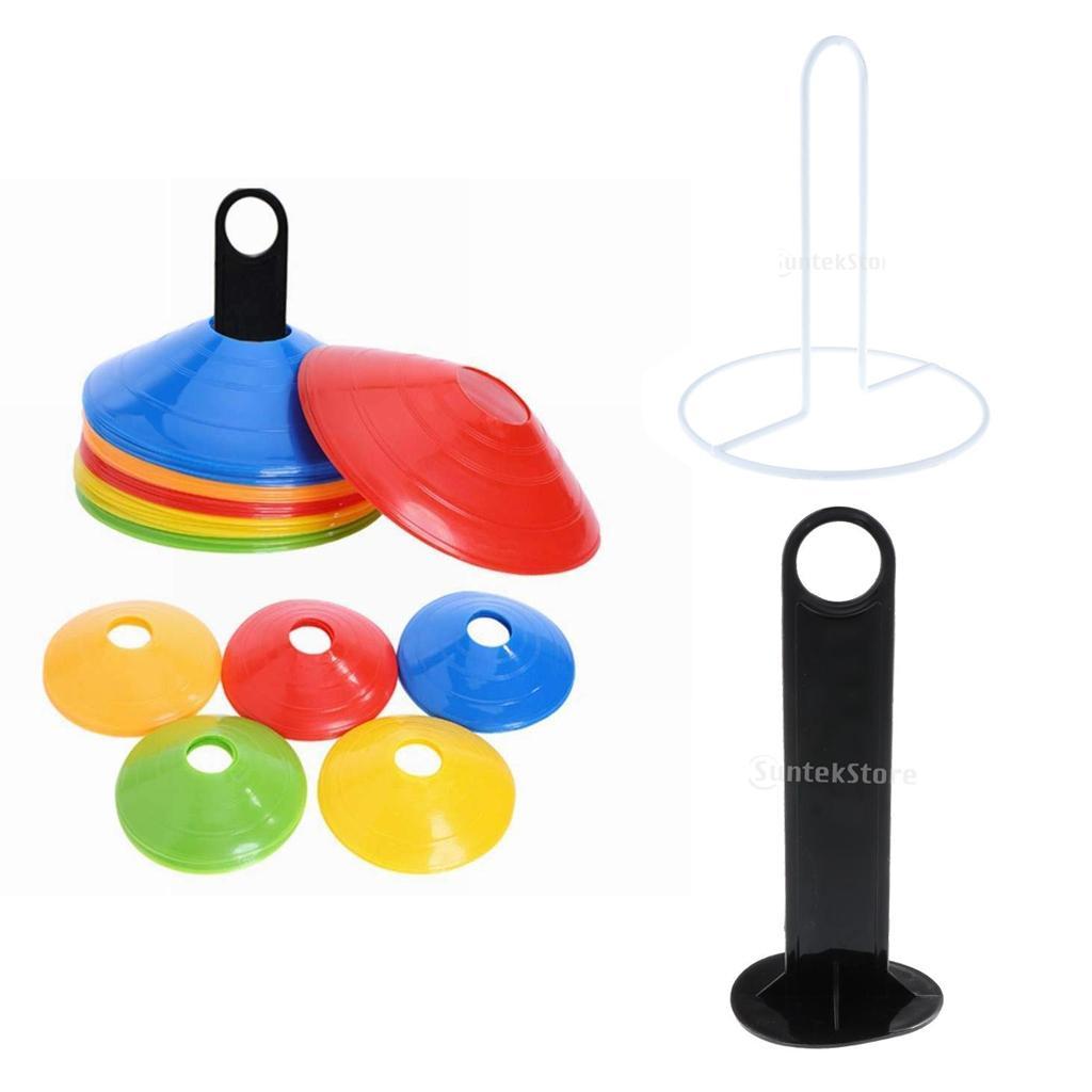 Agility Disc Cone /Iron Holder - Perfect for Soccer, Football & Game Disc Mini Training Cones - Field Markers Storage
