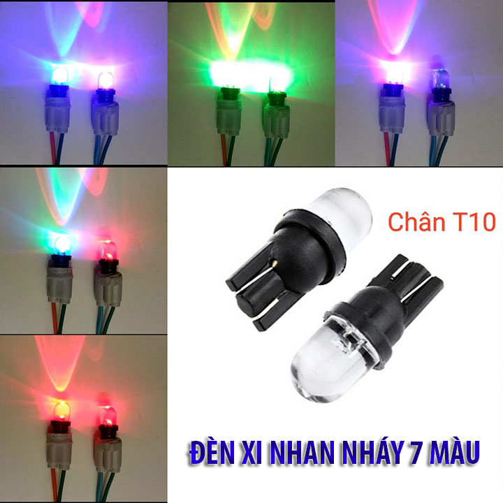 Cặp Đèn Led Xi Nhan 7 Màu Nhấp Nháy - DXN7M