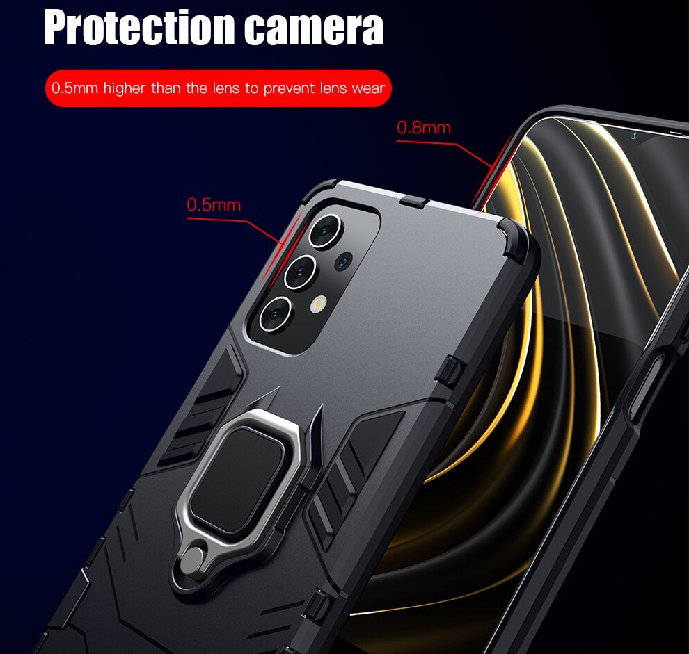 Ốp lưng dành cho Samsung Galaxy A52 iron man chống sốc kèm iring - Hàng nhập khẩu