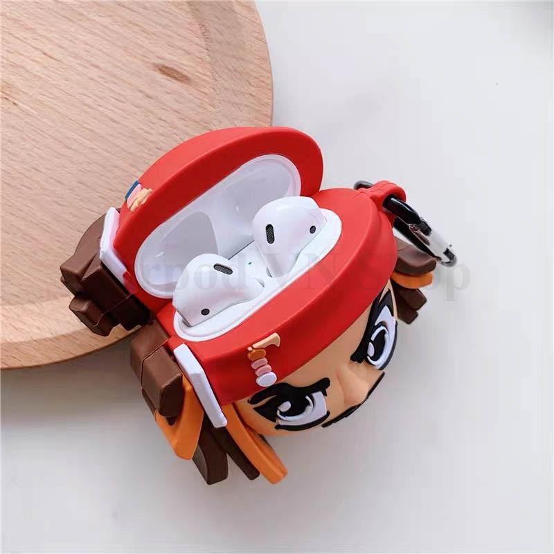 Bao Case Ốp dành cho airpod 1 và 2 cướp biển Jack kute silicon 3D cao cấp