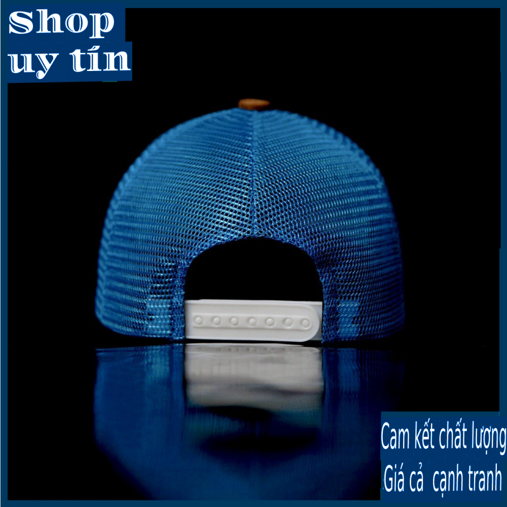[ Miễn ship / giảm giá ] MŨ NÓN LƯỠI TRAI NAM NỮ ÁT BÍCH PHỐI LƯỚI CAO CẤP - màu trắng xanh nâu