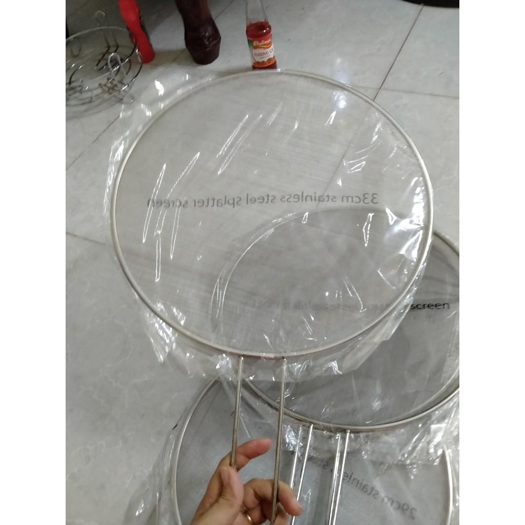 Nắp vung chắn dầu mỡ có cán 29cm
