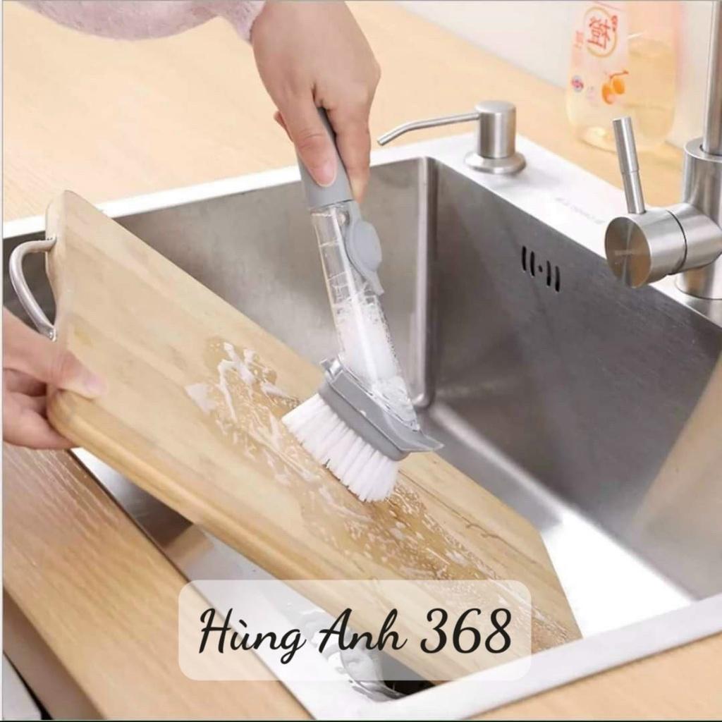 ( HÀNG ĐẸP - GIÁ TỐT) CHỔI CỌ RỬA BÁT 4 IN 1 - RỬA CHÉN BÁT, CỌ RỬA XOONG NỒI, LAU BÀN BẾP-  KEM ĐẦU MÚT