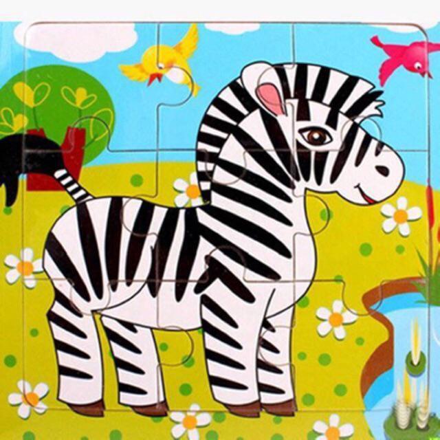 Xếp hình gỗ 9 mảnh cho bé