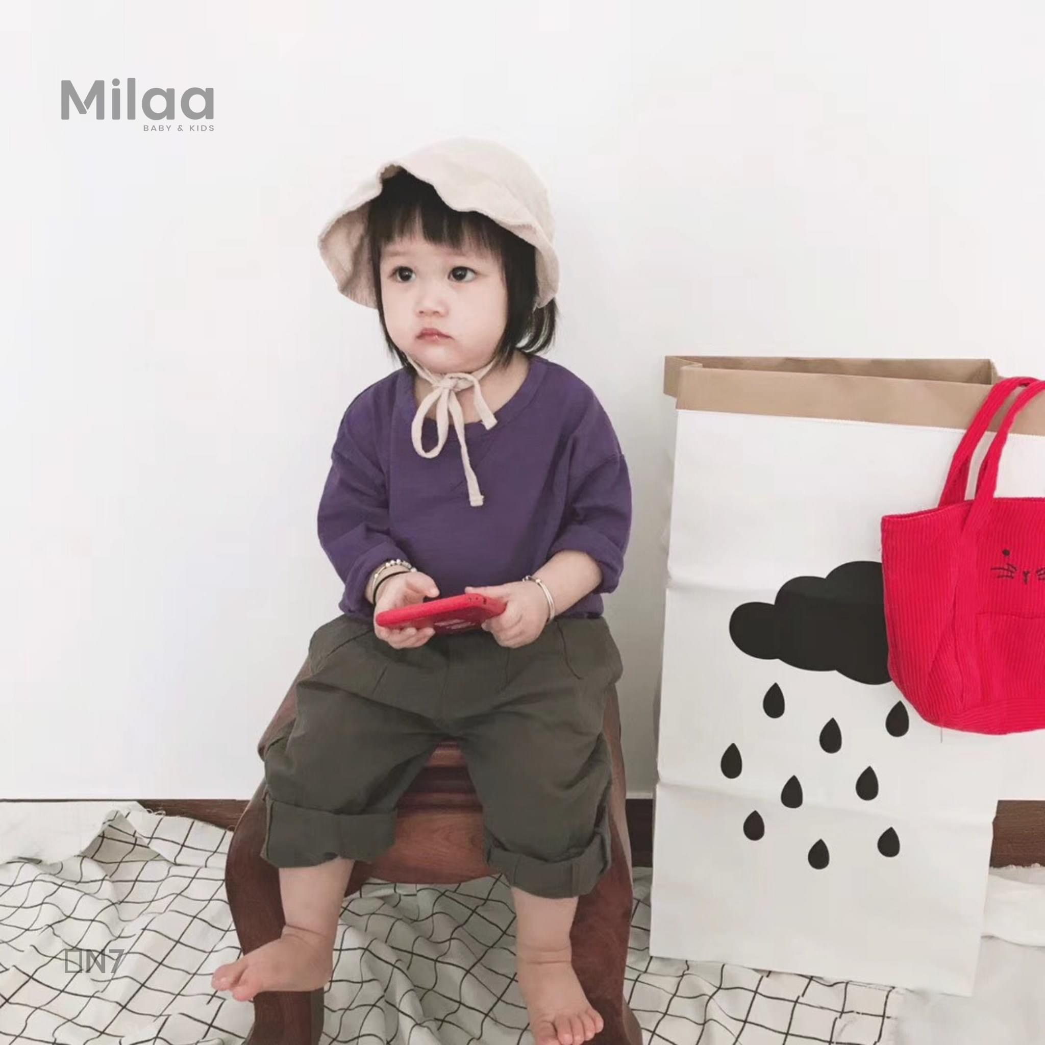 Nón Bèo Nhật Bản Vải Mềm Xinh Xắn Cho Bé Gái MiLaa Kids N7