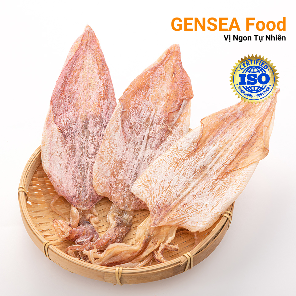 Mực Khô Câu Phú Quý GENSEA Food G1016 - 300G Thượng Hạng Không Chất Bảo Quản Ngọt Tự Nhiên