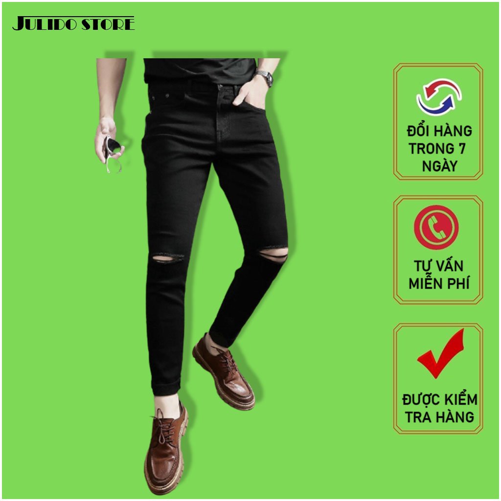 Quần jean nam co dãn 4 chiều QJ050 Julido Store, phong cách thời trang hiện đại mẫu mới TOP1