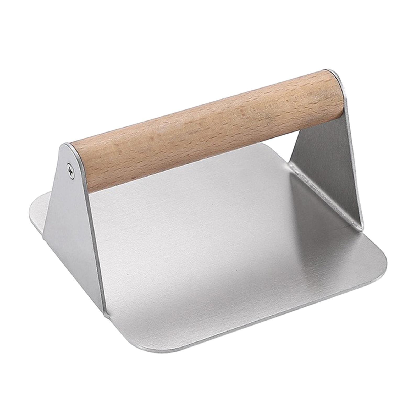 Burger Press, Stainless Steel Grill Press Weight, Professional Burger Smasher, BBQ Meat Presser for Flat Top Steak Griddle Cooking