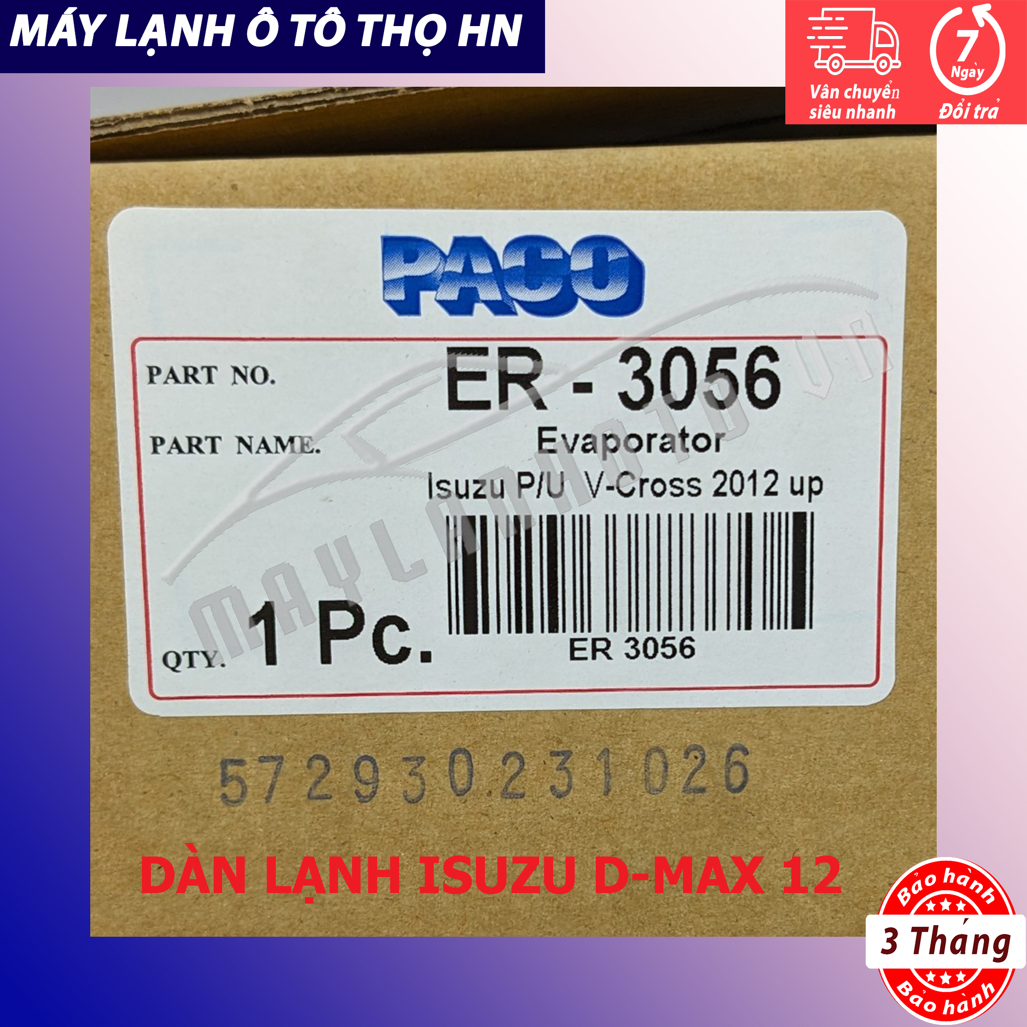 Dàn (giàn) lạnh Isuzu Dmax ( D-max) 2012 Hàng xịn Thái Lan (hàng chính hãng được nhập khẩu trực tiếp)