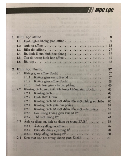 Sách - Giáo trình Hình học tuyến tính