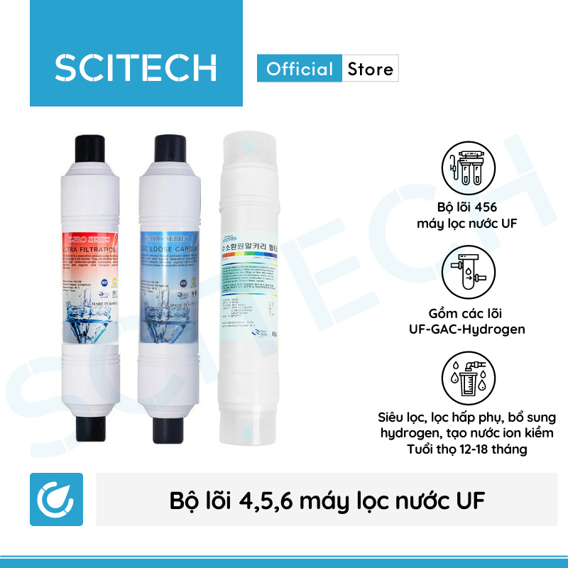 Máy lọc nước UF 6 cấp lọc by Scitech (Không dùng điện, không nước thải) - Hàng chính hãng