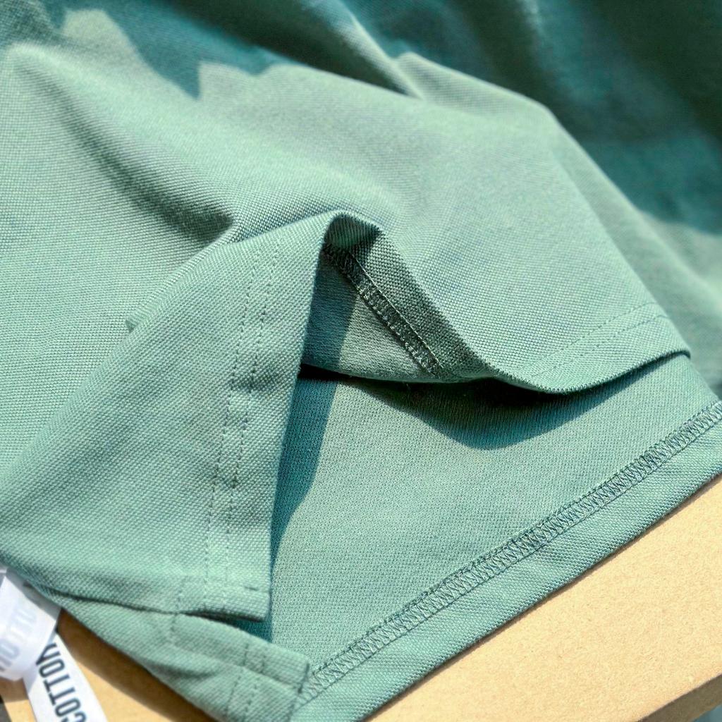 Áo Polo Nam Cao Cấp Có Cổ BY COTTON Green In Logo Nhiều Màu Nam Tính, Thanh Lịch, Sang Trọng, Trẻ Trung