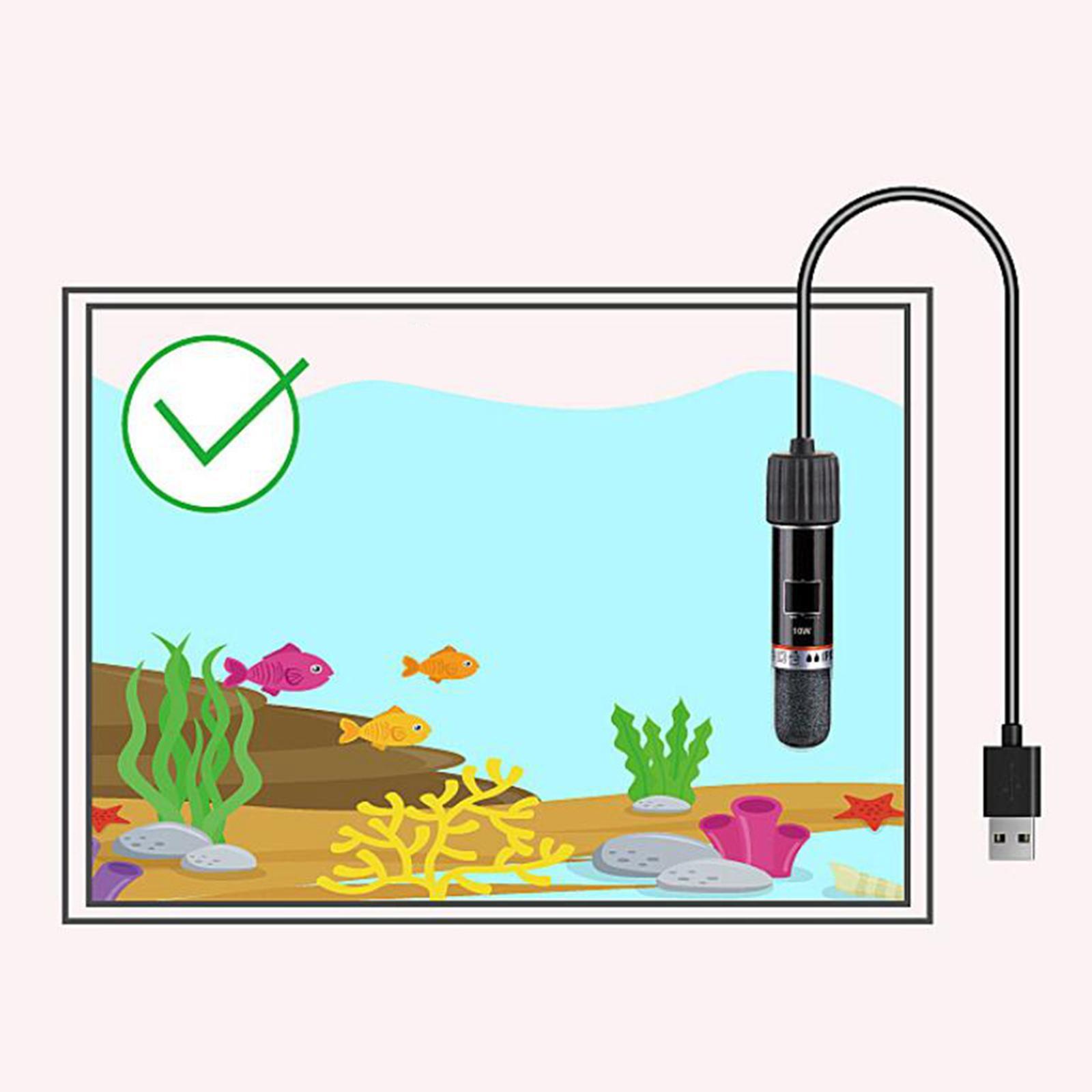 Fish Tank Heater Heating Rod Submersible Thermostat Aquarium Heater