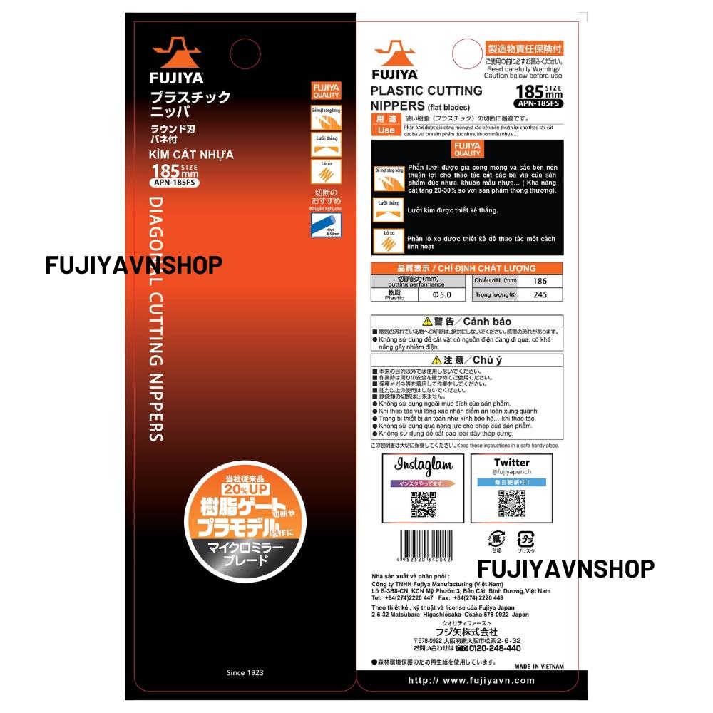 Kìm cắt nhựa lưỡi thẳng Fujiya APN-185FS