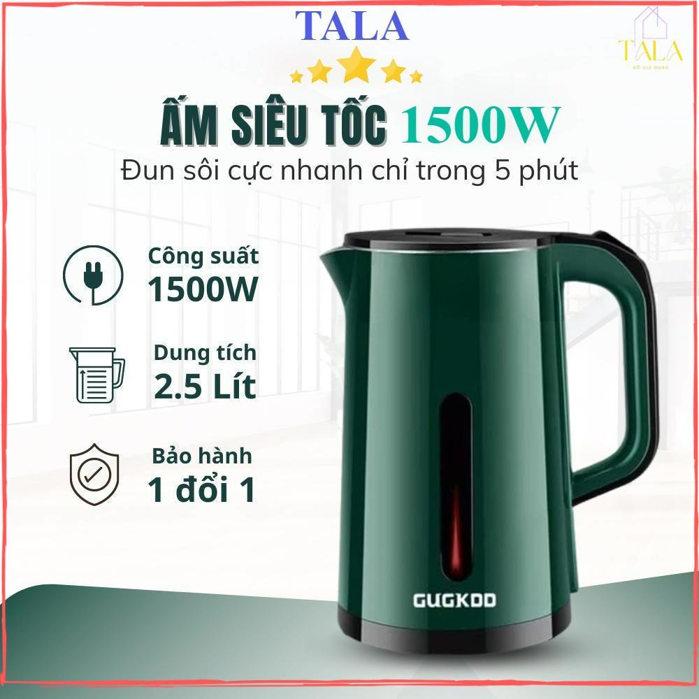 [HLA] Ấm Siêu Tốc 2 Lớp CKD - ST19, Công Suất Lớn 1500W, Ấm Đun Nước Siêu Tốc Dung Tích 2.5L An Toàn Tiết Kiệm Điện