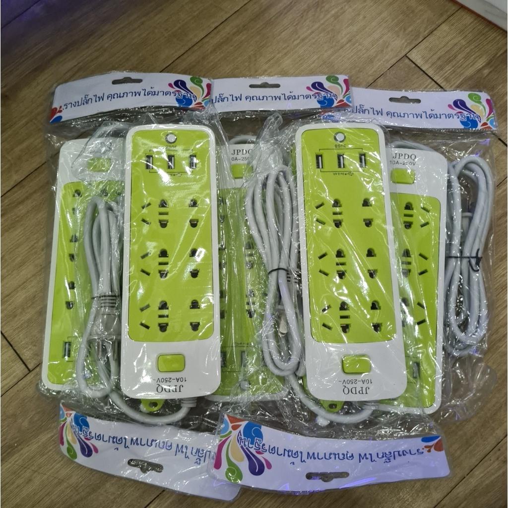 Ổ cắm điện đa năng 3 cổng sạc USB -10A, ổ cắm chống giật -công suất lớn