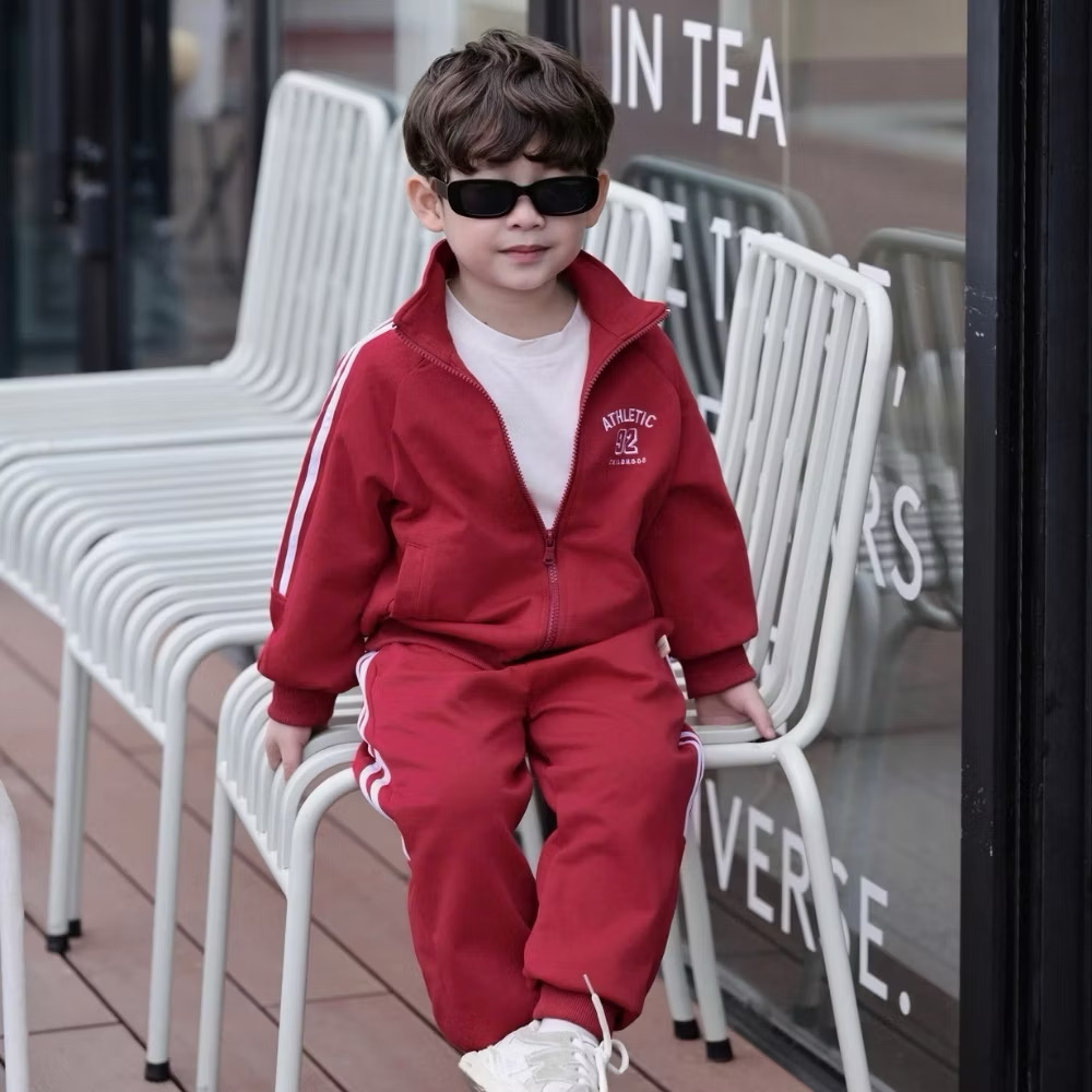 Set Thu Đông Bộ Quần Áo Khoác Thể Thao Nỉ Cao Cổ Cho Bé Trai 1-8 Tuổi Dành Cho Bé Trai
